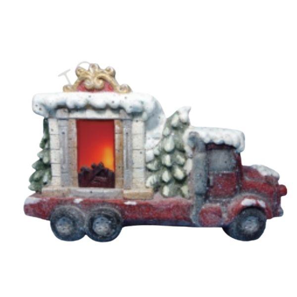 novogodišnji ukras božićni kamion sa LED efektom