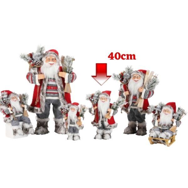 Deda Mraz 40cm crveni novogodišnji motiv