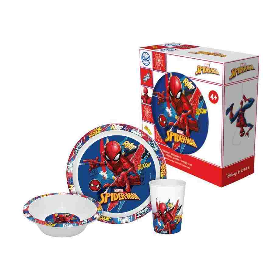 image3 dečiji set za užinu Spiderman crvena boja