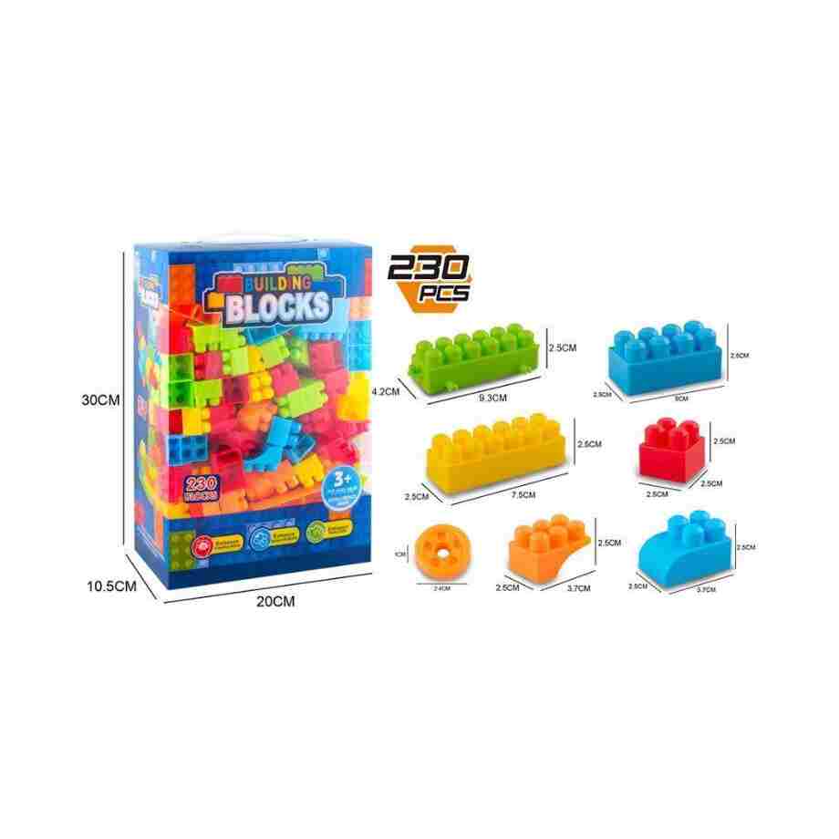 kocke 230pcs šarene edukativne igračke