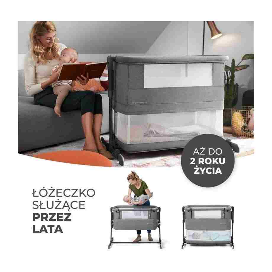 KINDEKRAFT KOLEVKA NESTE GROW DARK GREY kolevka kindekraft neste grow dark grey prenosiva detalj