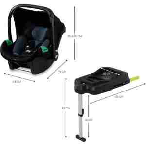 kinderkraft auto sedište minky pro i-size crno za uzrast 40-87 cm
