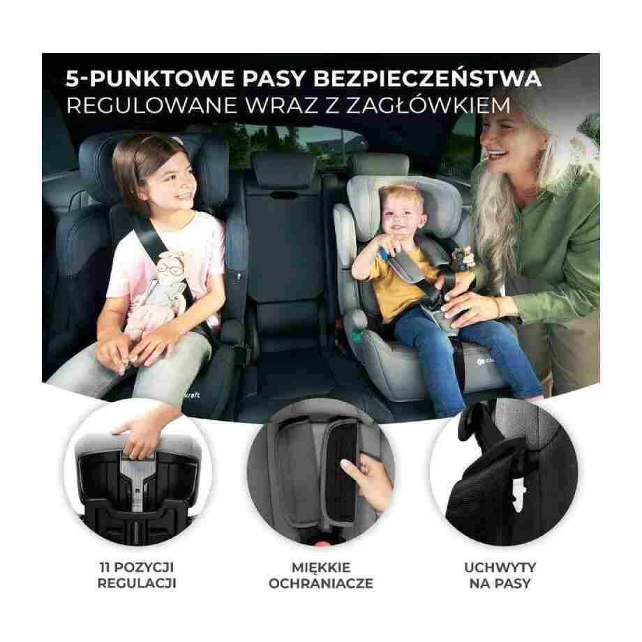 kinderkraft autosediste comfort up i-size 76-150cm pink za decu detalj