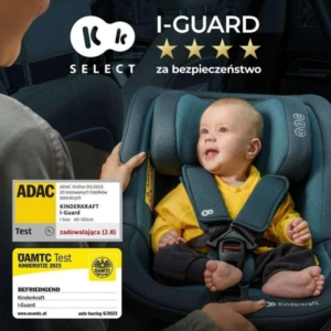 KINDERKRAFT AUTOSEDISTE I-GUARD 40-105CM COOL GREY - Slika 3