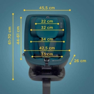 kinderkraft autosediste i-guard 40-105cm graphite black bliži prikaz