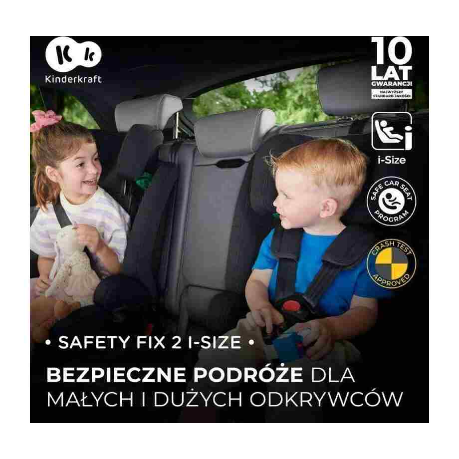 kinderkraft autosediste safety fix2 i size 76 150cm black5004