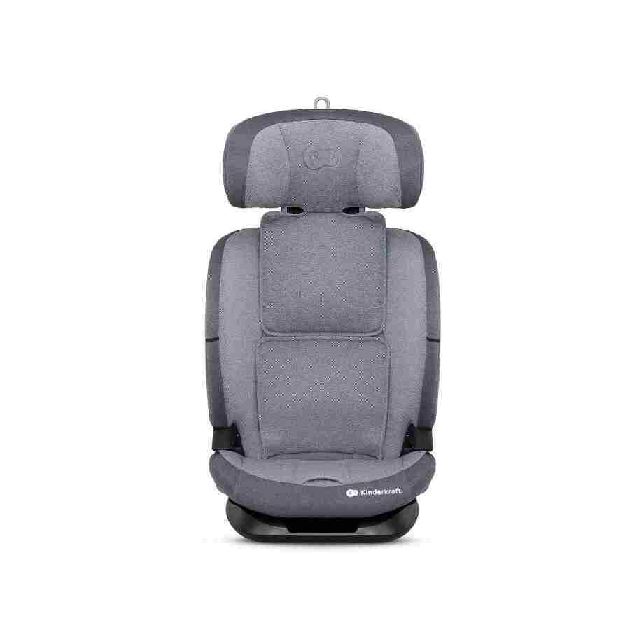 KINDERKRAFT AUTOSEDITE ONETO3 76-150CM COOL GREY kinderkraft autosediste oneto 3 cool grey za decu visine 76-150 cm pogled sa strane