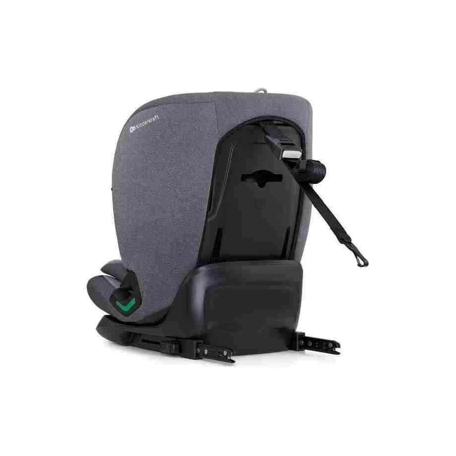 KINDERKRAFT AUTOSEDITE ONETO3 76-150CM COOL GREY kinderkraft autosediste oneto 3 cool grey za decu visine 76-150 cm zadnja strana