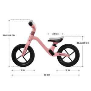 KINDERKRAFT BICIKL GURALICA XPLOIT BUBBLEGUM PINK KINDERKRAFT bicikl guralica za decu u boji bubblegum pink pogled sa strane