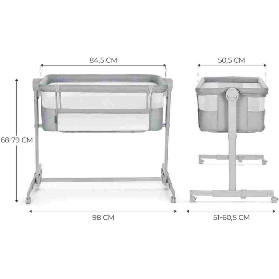 KINDERKRAFT KOLEVKA NESTE UP 2 FULL LIGHT GREY kinderkraft kolevka neste up 2 full light grey detalj