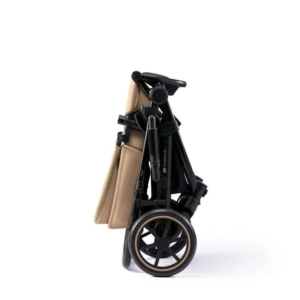 kinderkraft kolica 2u1 prime2 sand beige za decu pogled sa strane