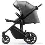 kinderkraft kolica 2u1 prime2 shadow grey za decu pogled sa strane