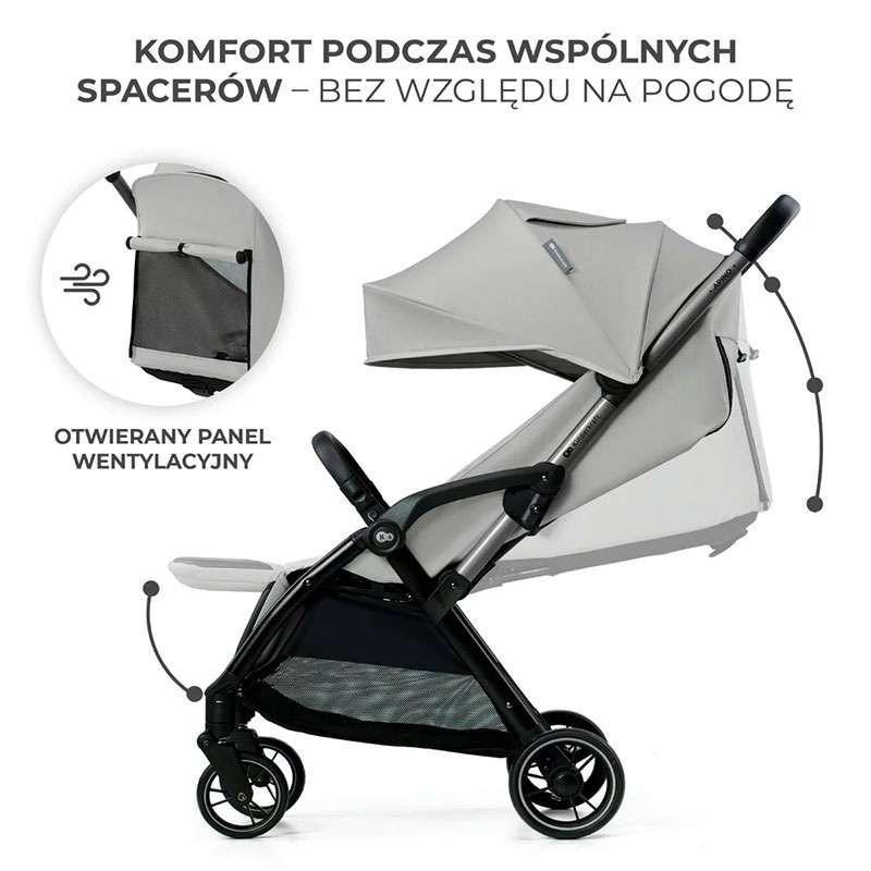 kinderkraft kolica apino dove grey za decu do 22 kg detalj