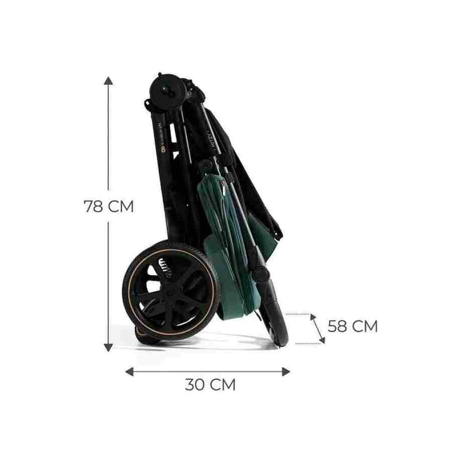 kinderkraft kolica mitzy biege u bež boji zadnja strana