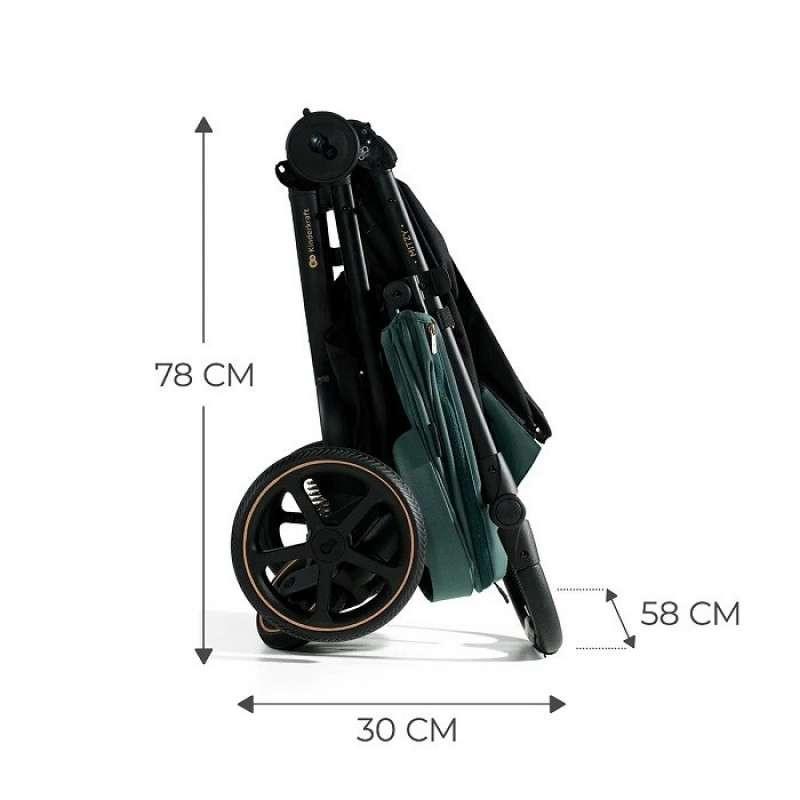 kinderkraft kolica mitzy biege u bež boji zadnja strana