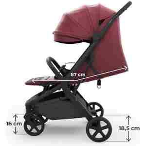 kinderkraft kolica nubi 3 dark ruby moderna boja detalj