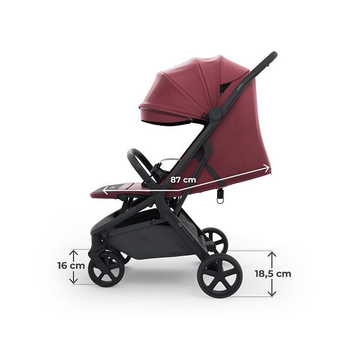kinderkraft kolica nubi 3 dark ruby moderna boja detalj