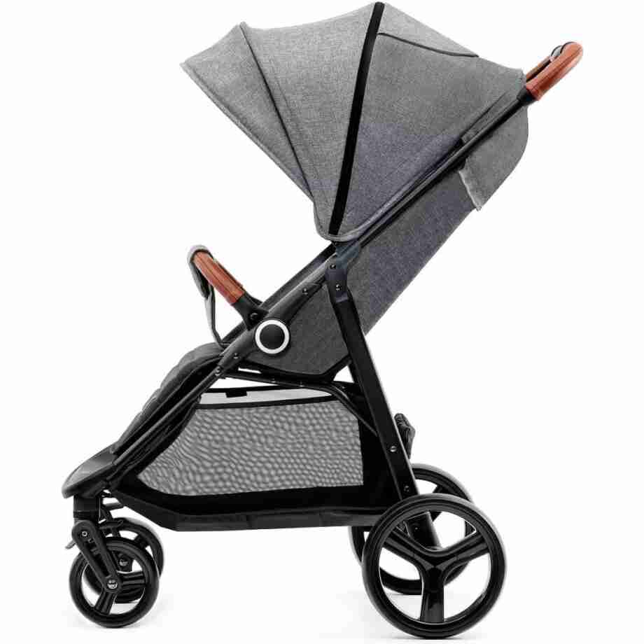 kinderkraft grande plus gray kompaktna kolica za bebe – bočni prikaz sa