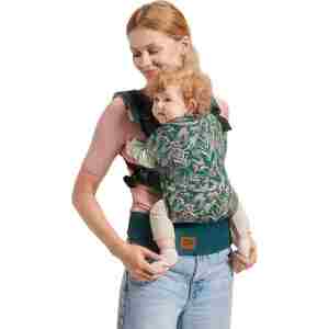 KINDERKRAFT MILO NOSILJKA ZA BEBE NATURE VIBES GREEN kinderkraft milo nosiljka za bebe nature vibes green detalj