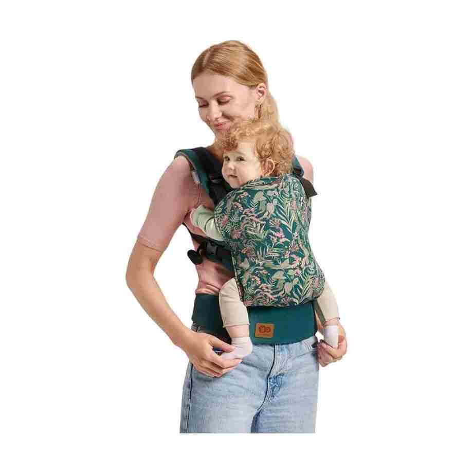 KINDERKRAFT MILO NOSILJKA ZA BEBE NATURE VIBES GREEN kinderkraft milo nosiljka za bebe nature vibes green detalj