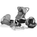 kinderkraft moov kolica za bebe set 3u1 grey