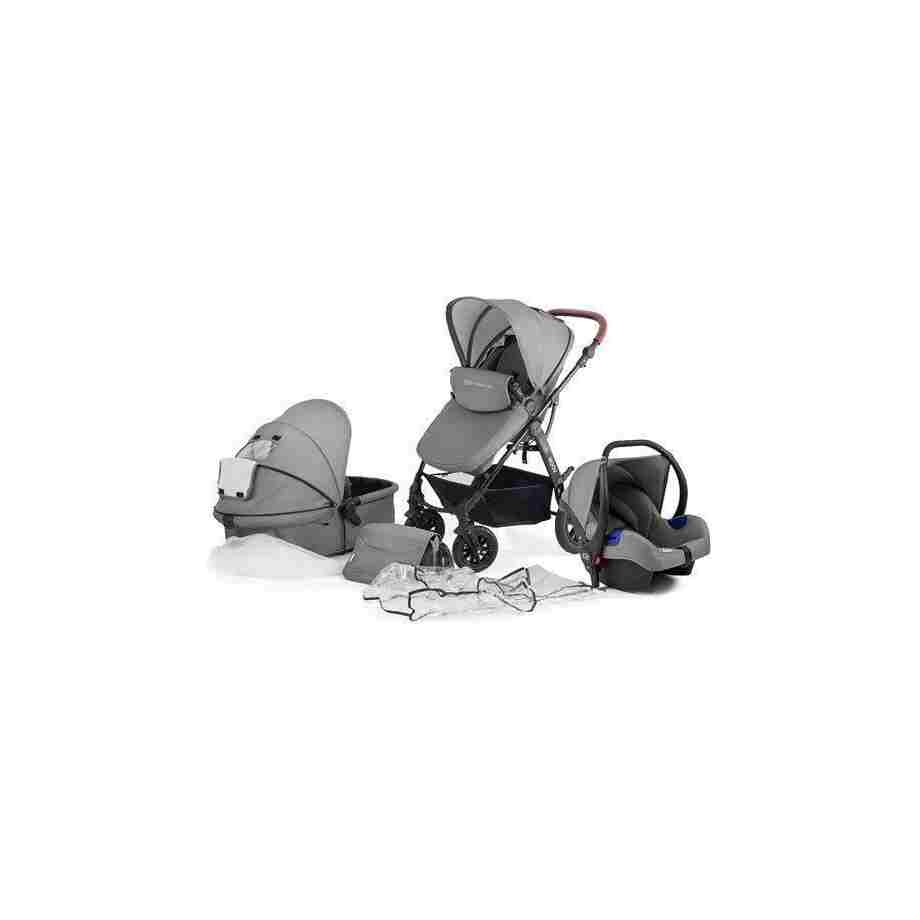 kinderkraft moov kolica za bebe set 3u1 grey