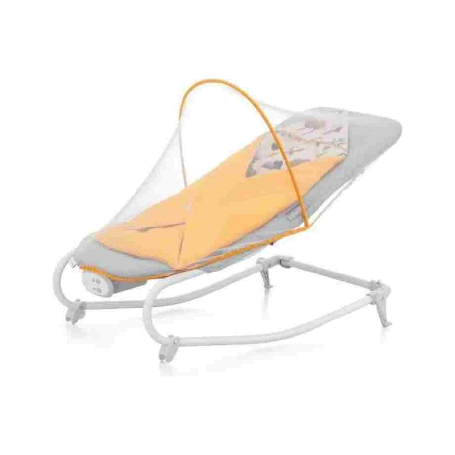 kinderkraft njihalica felio 2 forest yellow za bebe bliži prikaz