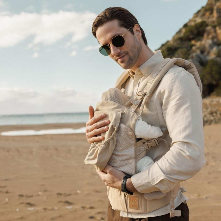 kinderkraft nosiljka huggy dune whisper za bebe bliži prikaz