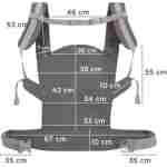 kinderkraft nino nosiljka za bebu confetti grey bliži prikaz