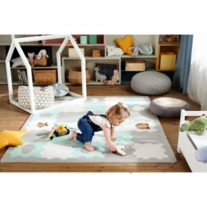 KINDERKRAFT PODLOGA ZA IGRU 3D LUNO SHAPES MINT podloga za igru 3d luno shapes mint boja mint bliži prikaz