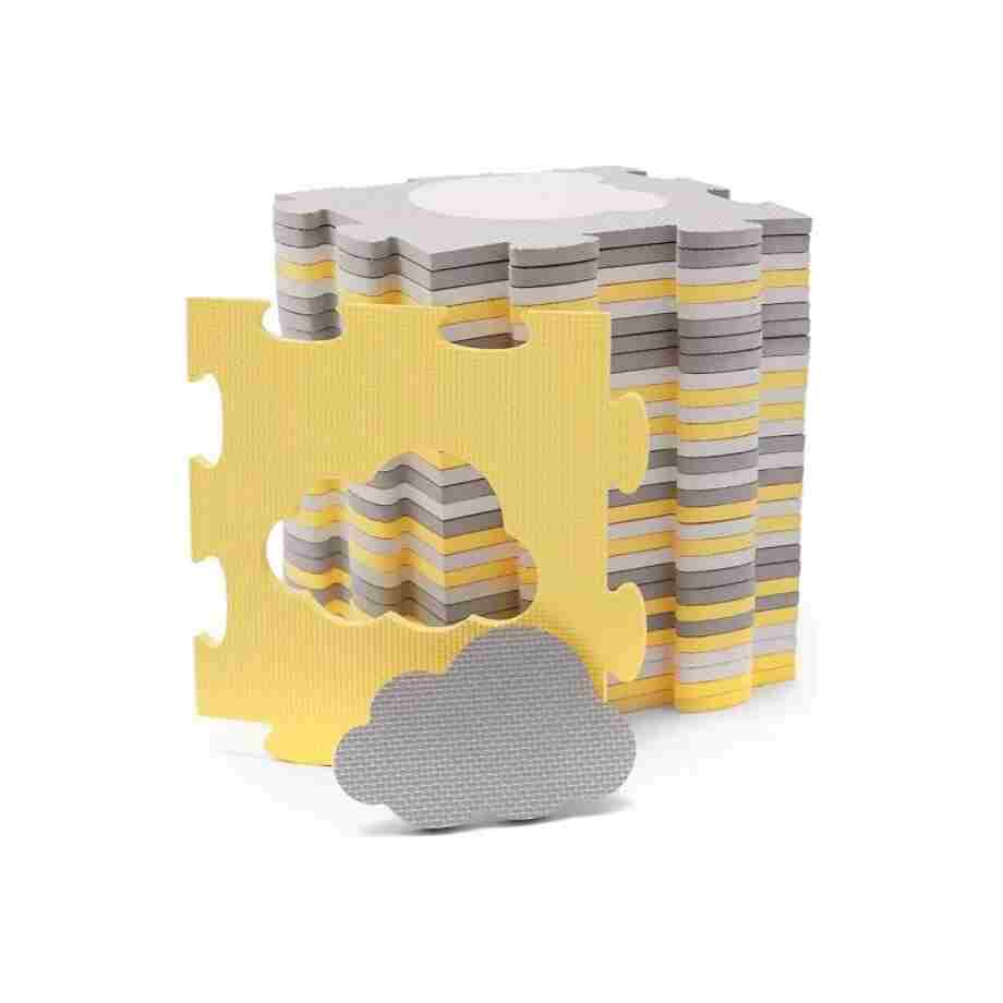 kinderkraft podloga za igru 3d luno shapes yellow za decu bliži prikaz