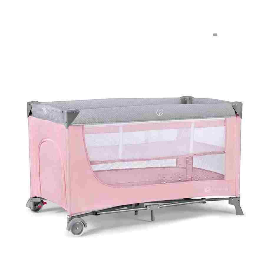 prenosivi krevetac za decu KINDERKRAFT LEODY PINK
