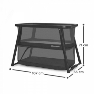 KINDERKRAFT PRENOSIVI KREVETAC SOFI PLUS GREY prenosivi krevetac sofi plus grey kinder kraft bliži prikaz