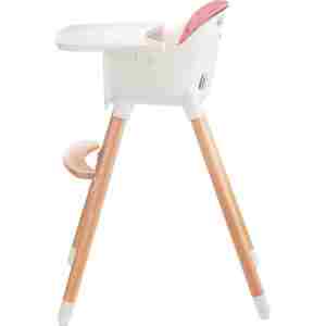 kinderkraft stolica za hranjenje 2u1 sienna pink bliži prikaz