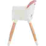 kinderkraft stolica za hranjenje 2u1 sienna pink tekstura materijala