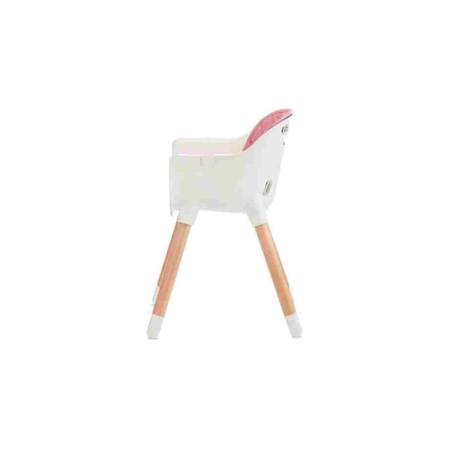 kinderkraft stolica za hranjenje 2u1 sienna pink tekstura materijala
