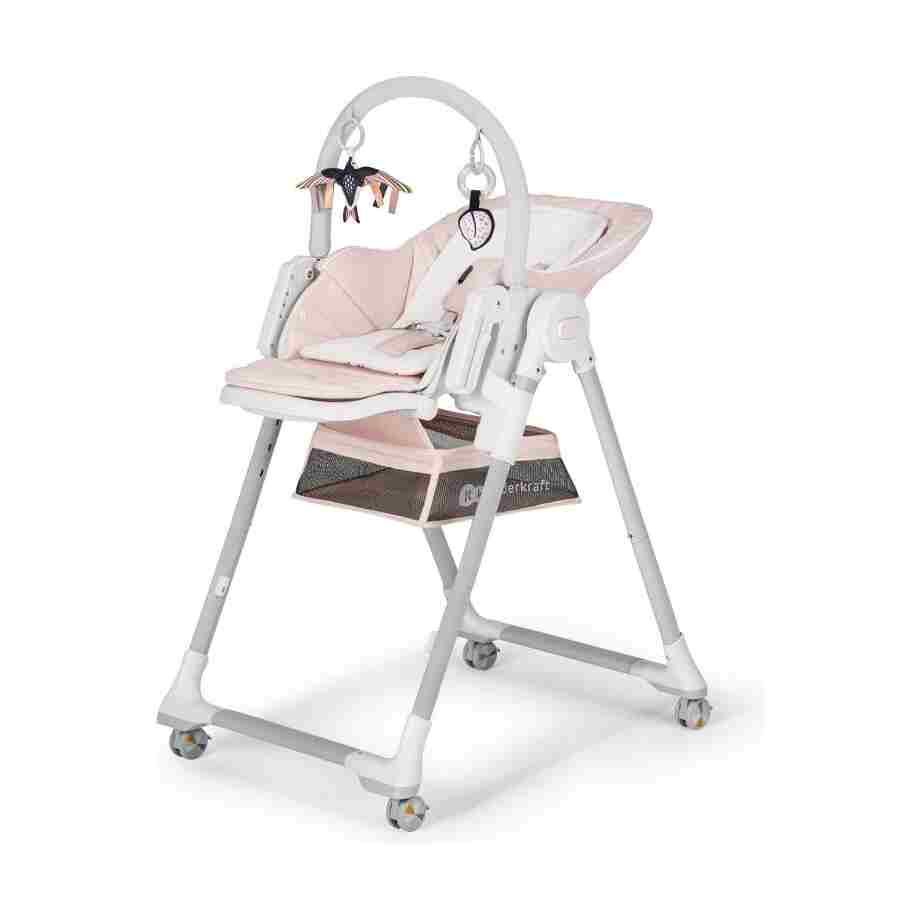 KINDERKRAFT STOLICA ZA HRANJENJE LASTREE PINK stolica za hranjenje Lastree Pink moderna boja detalj