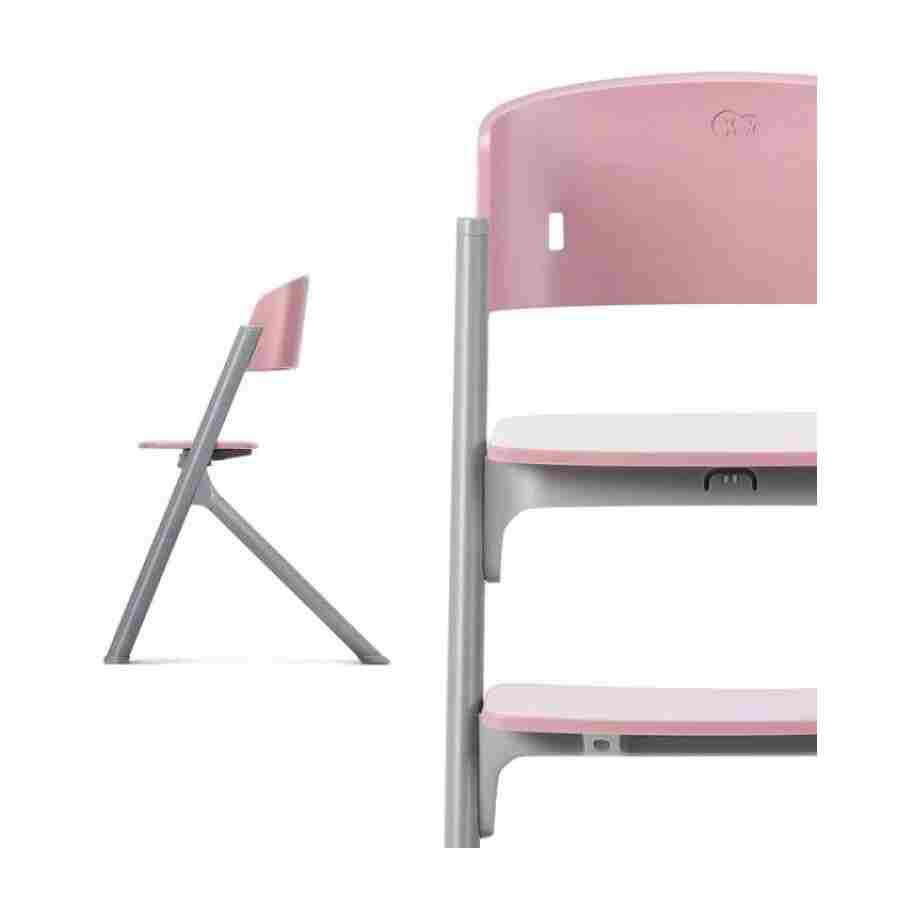 stolica za hranjenje Livy astern pink od kinderkraft pogled sa strane