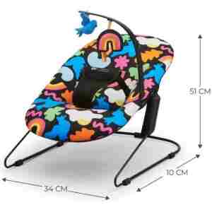 KINDERKRAFT STOLICA ZA LJULJANJE CALMEE HAPPY SHAPES kinderkraft stolica za ljuljanje kinderkraft calmee happy shapes stolica za ljuljanje za bebe do 9