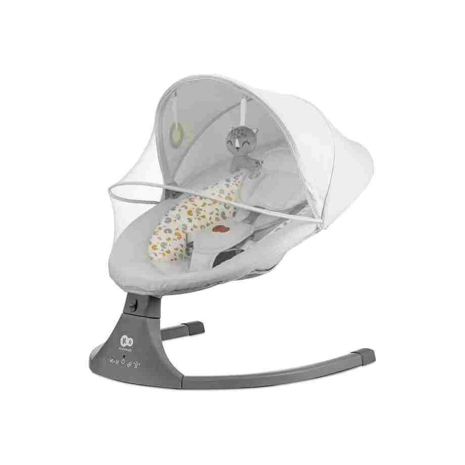KINDERKRAFT STOLICA ZA LJULJANJE LUMI 2 LIGHT GRAY stolica za ljuljanje Lumi 2 svetlo siva boja zadnja strana