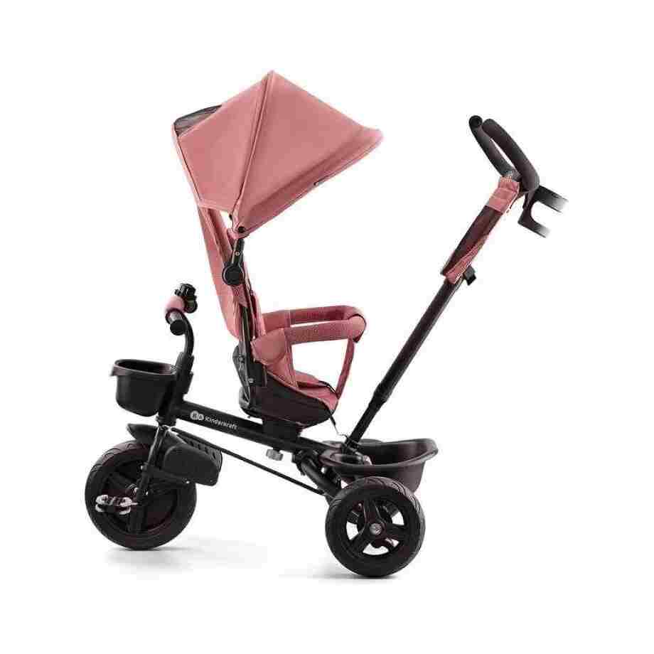 KINDERKRAFT TRICIKL AVEO ROSE PINK kinderkraft tricikl aveo rose pink za decu uzrasta od 9 meseci detalj