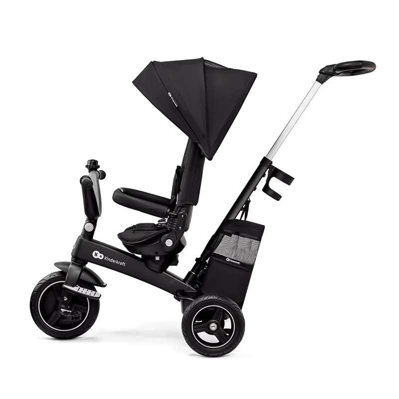 tricikl za decu Kinderkraft Easy Twist 2u1 Black zadnja strana