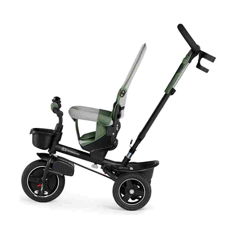 tricikl za decu Kinderkraft SPINSTEP GREEN pogled sa strane