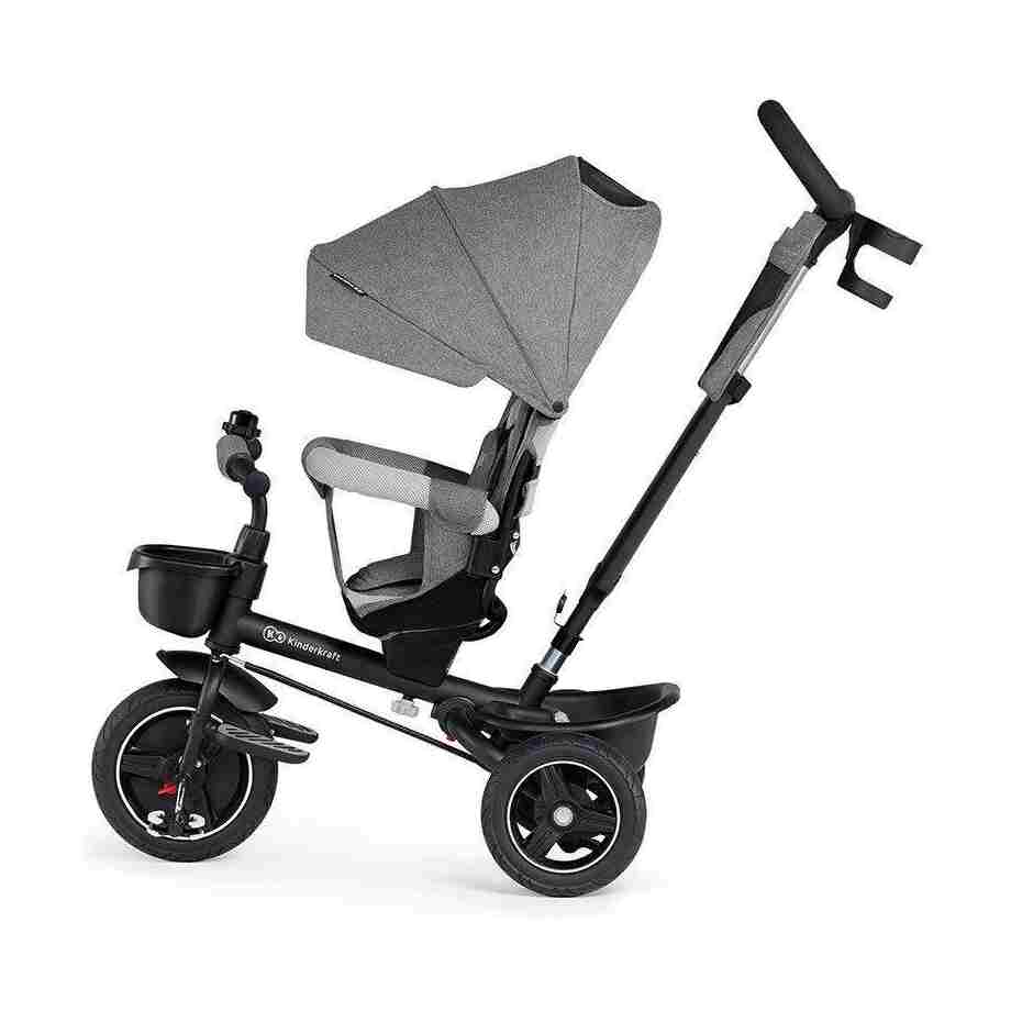 KINDERKRAFT TRICIKL SPINSTEP GREY tricikl za decu kinder kraft spinstep grey bliži prikaz