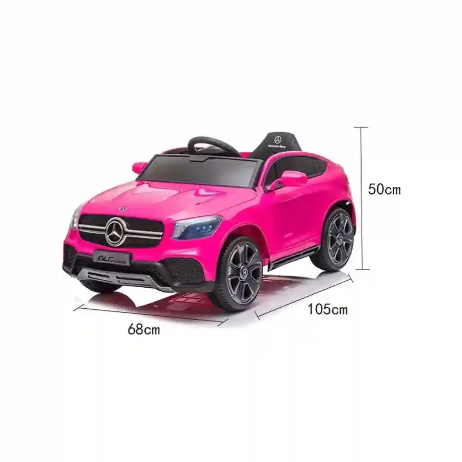 Mercedes GLC Coupe - Licencirani džip na akumulator - Meke gume + kožno sedište - Beli