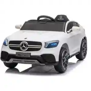Mercedes GLC Coupe - Licencirani džip na akumulator - Meke gume + kožno sedište - Beli - Slika 7