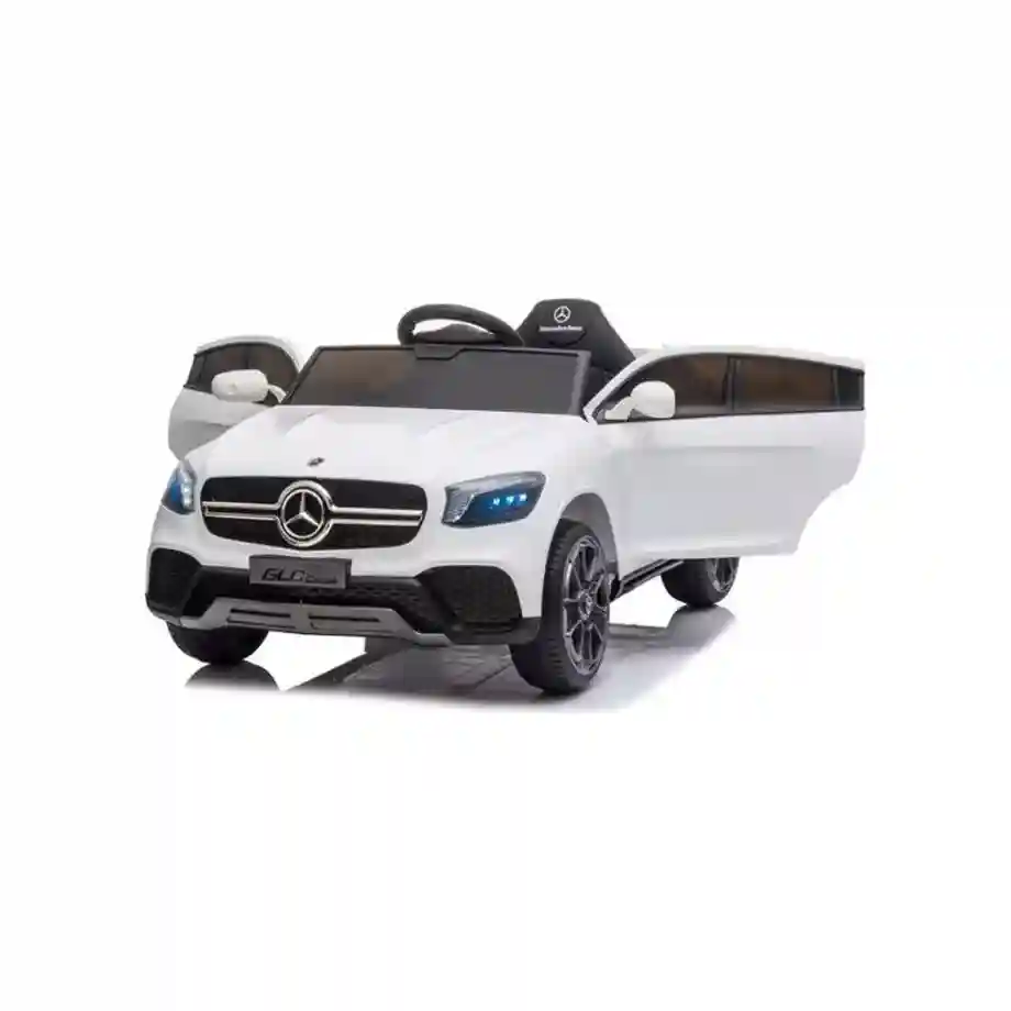 Mercedes GLC Coupe - Licencirani džip na akumulator - Meke gume + kožno sedište - Beli