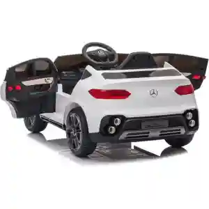 Mercedes GLC Coupe - Licencirani džip na akumulator - Meke gume + kožno sedište - Beli - Slika 9