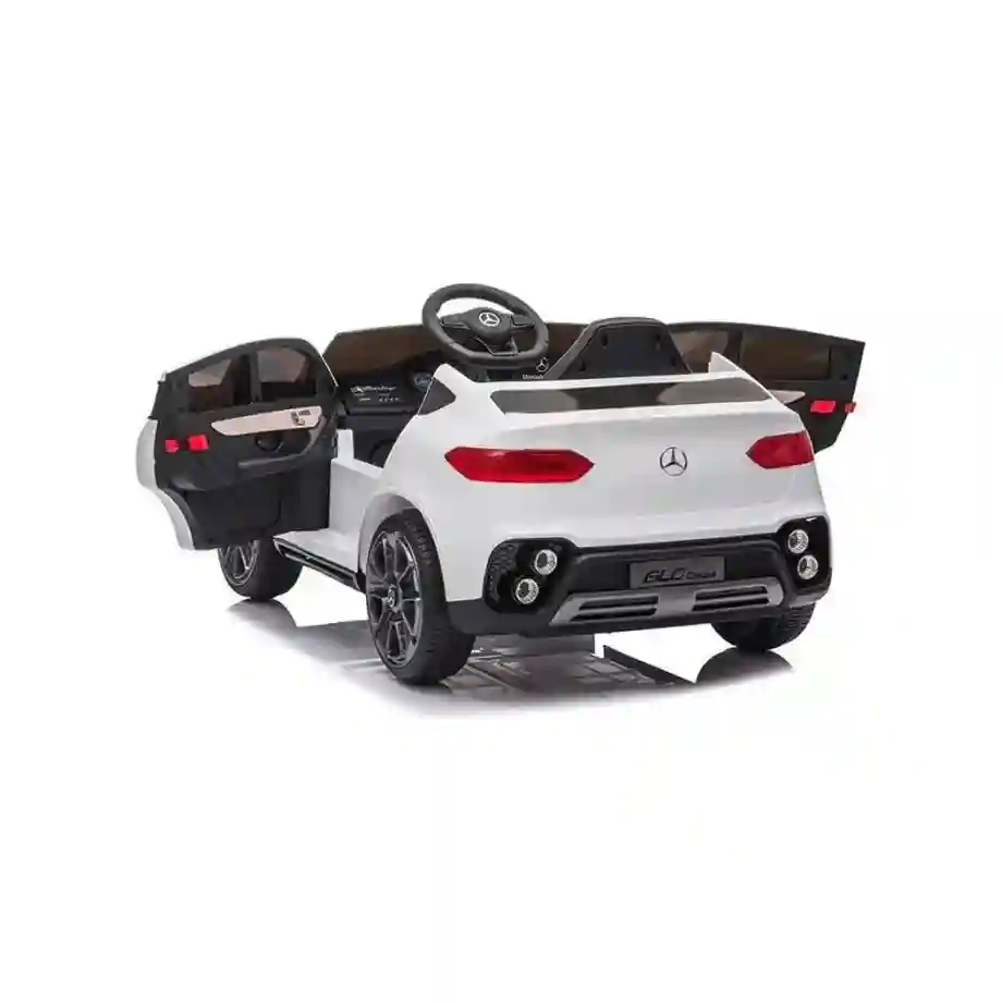 Mercedes GLC Coupe - Licencirani džip na akumulator - Meke gume + kožno sedište - Beli