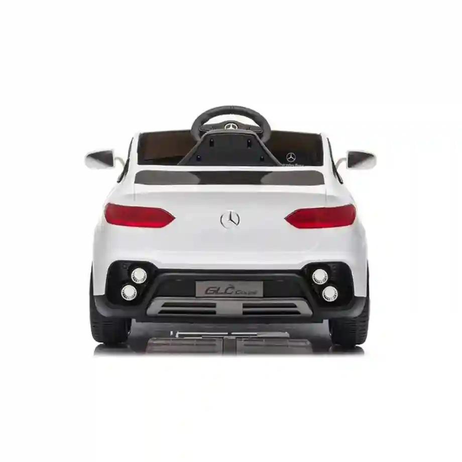 Mercedes GLC Coupe - Licencirani džip na akumulator - Meke gume + kožno sedište - Beli